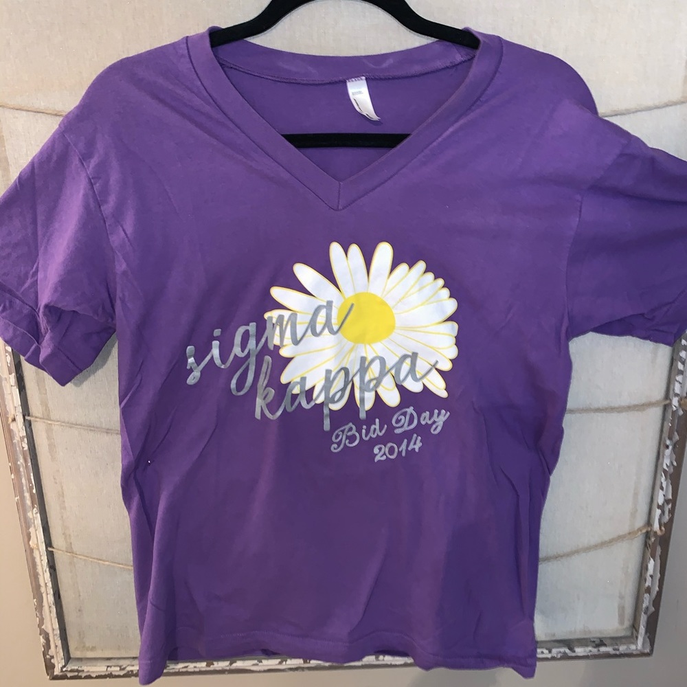 Sigma Kappa American Apparel Daisy Bid Day Shirt M